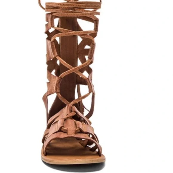 Free people gladiator tie up sandals - Picture 6 of 11